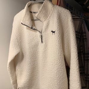 PINK Sherpa Pullover